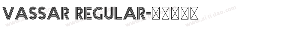 Vassar Regular字体转换